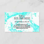 Waterspatten Visitekaartje (Achterkant)