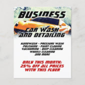 Waterspatten voor auto's flyer (Voorkant)