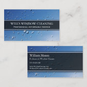 Waterspiegel, blauw-ruitenreiniger - Visitekaartje (Voorkant / Achterkant)