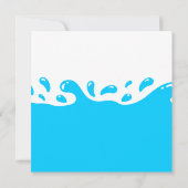 Waterspiegel - meisjespool - uitnodiging op zaterd (Achterkant)