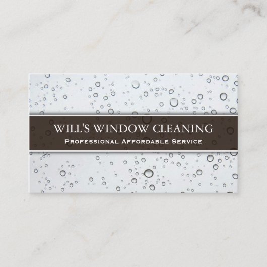 Waterspiegel, witvensterreiniger - Visitekaartje (Voorkant)