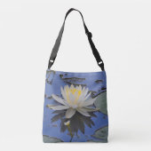 Waterspiegeling Waterlelie Crossbody Tas (Achterkant)