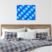 Waterspiraalkunst Canvas Afdruk (Insitu (Slaapkamer))