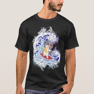Watersplasher Surfende Kat T-shirt
