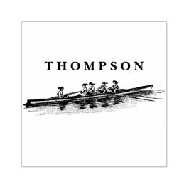 Watersport door roeiroeiroeiers voor vrouwen rubberstempel