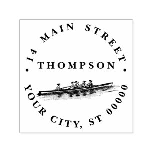 Watersport door roeiroeiroeiers voor vrouwen  zelfinktende stempel