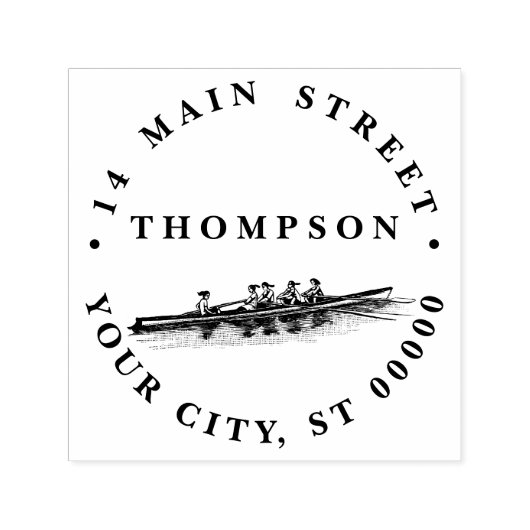 Watersport door roeiroeiroeiers voor vrouwen zelfinktende stempel (Design)