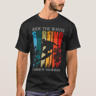 Watersport golfrijders op watergolfsurfen t-shirt