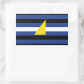 Watersport Pride Flag Rechthoekige Sticker (Tas)