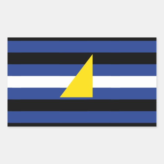 Watersport Pride Flag Rechthoekige Sticker (Voorkant)
