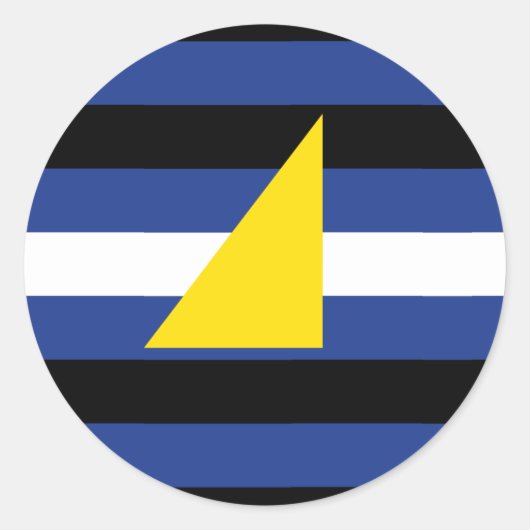 Watersport Pride Flag Ronde Sticker (Voorkant)