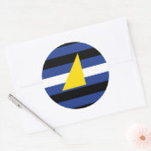 Watersport Pride Flag Ronde Sticker (Envelop)
