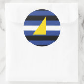 Watersport Pride Flag Ronde Sticker (Tas)