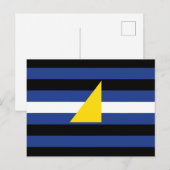 Watersport Pride-vlag Briefkaart (Voorkant / Achterkant)