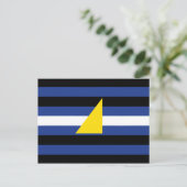 Watersport Pride-vlag Briefkaart (Staand voorkant)