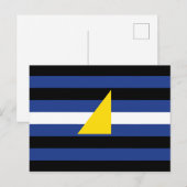 Watersport Pride-vlag Briefkaart (Voorkant / Achterkant)