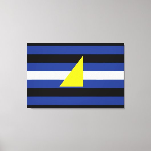 Watersport Pride-vlag Canvas Afdruk (Voorkant)