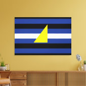 Watersport Pride-vlag Canvas Afdruk (Insitu (Woonkamer))