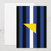 Watersport Pride-vlag Feestdagenkaart (Voorkant / Achterkant)