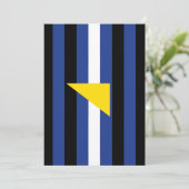 Watersport Pride-vlag Feestdagenkaart (Staand voorkant)