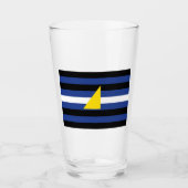 Watersport Pride-vlag Glas (Voorkant)