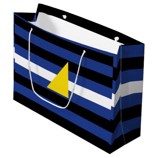 Watersport Pride-vlag Groot Cadeauzakje (Voorkant Gekanteld)