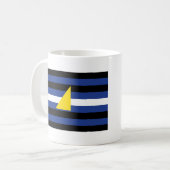 Watersport Pride-vlag Koffiemok (Voorkant links)