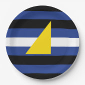 Watersport Pride-vlag Papieren Bordje (Voorkant)