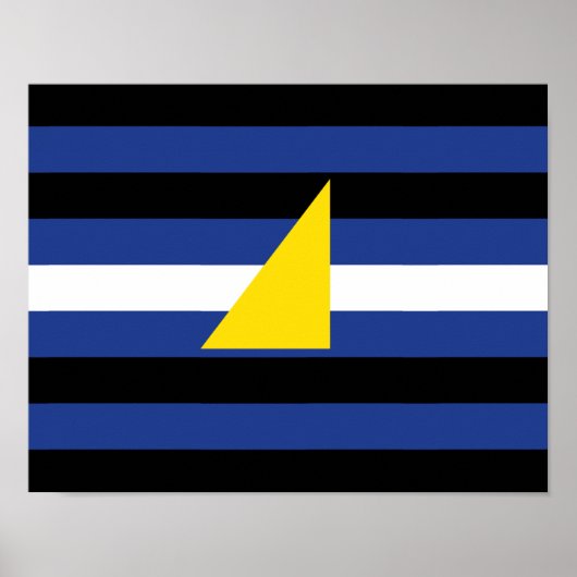 Watersport Pride-vlag Poster (Voorkant)