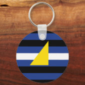 Watersport Pride-vlag Sleutelhanger (Voorkant)