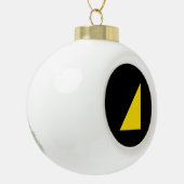 Watersport trots keramische bal ornament (Links)