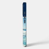 Watersport Verticale Foto Monogrammed Marine Blauw Case-Mate iPhone Case (Achterkant / Links)