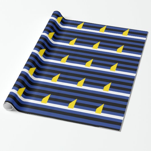 WATERSPORTS TROTSVLAG CADEAUPAPIER (Uitgerold)
