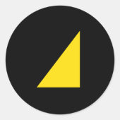 Watersporttrots Ronde Sticker (Voorkant)