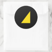 Watersporttrots Ronde Sticker (Tas)