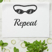 Watersportzwembril grappig citaat theedoek (Gevouwen)