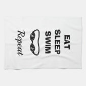 Watersportzwembril grappig citaat theedoek (Horizontaal)