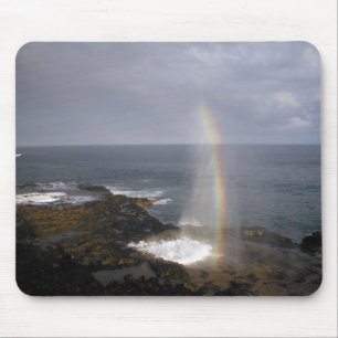 Waterspout met regenboog muismat