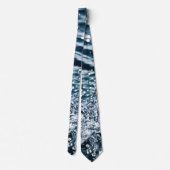 Waterspuit met een druppel in Aqua Blue Stropdas (Achterkant)