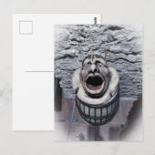 Waterspuwer Stenen Beeldhouwwerk Briefkaart (Voorkant / Achterkant)