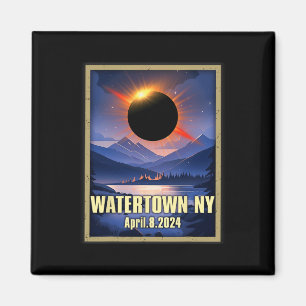  Waterstad NY Totale Zonsverduistering 2024 Magneet