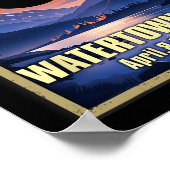  Waterstad NY Totale Zonsverduistering 2024 Poster (Hoek)