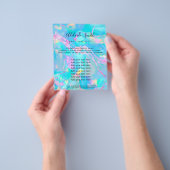 watersteenslag FAUX-holograaf Flyer (Hand)