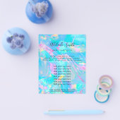 watersteenslag FAUX-holograaf Flyer (Enkel)