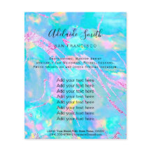 watersteenslag FAUX-holograaf