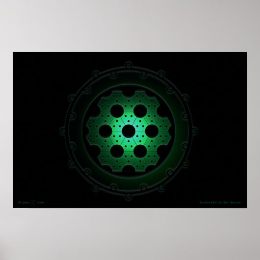 Waterstof-5 Isotopische massassimulator Poster (Voorkant)
