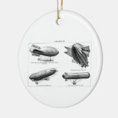  waterstof blimps Zeppelins Balloons Retro Keramisch Ornament (Links)