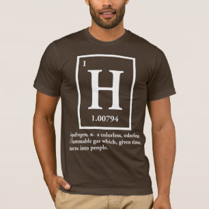waterstof - een gas dat mensen raakt t-shirt