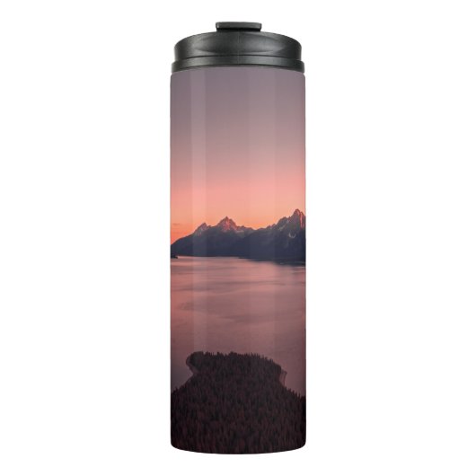 WATERSTOF NAAR HET BEELDSCHERM TIJDENS DE SUNSET THERMOSBEKER (Voorkant)