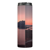 WATERSTOF NAAR HET BEELDSCHERM TIJDENS DE SUNSET THERMOSBEKER (Achterkant)